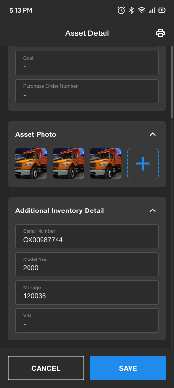 Asset Edit