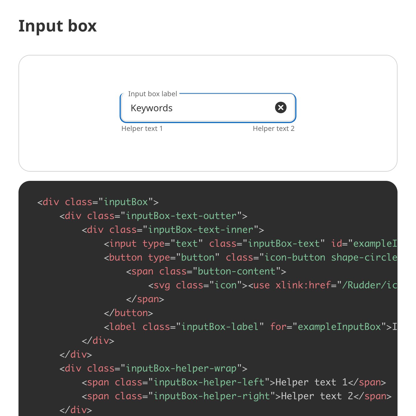 Input Box